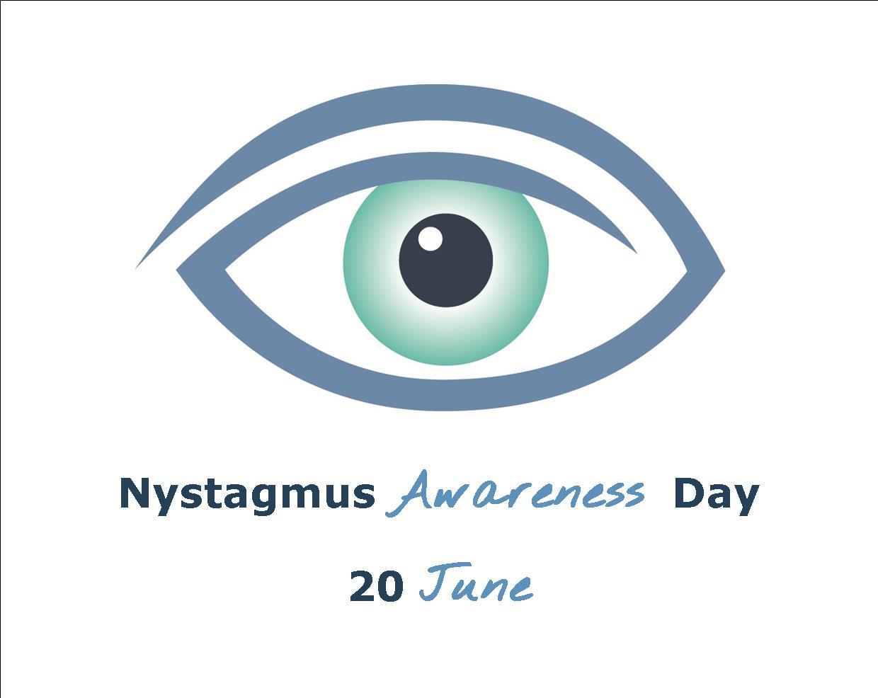 Nystagmus Awareness Day 20 June logo.