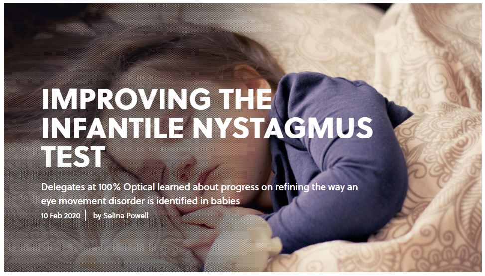 Improving the infantile nystagmus test