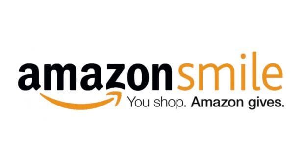 Amazon smile banner with the words You shop. Amazon gives.