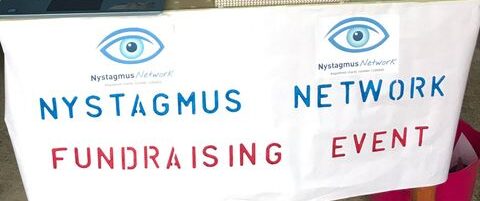 A banner at a fundraising stall.