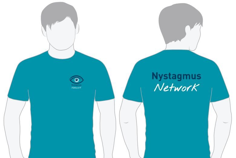Tropiccal blue Nystagmus Network T shirts.