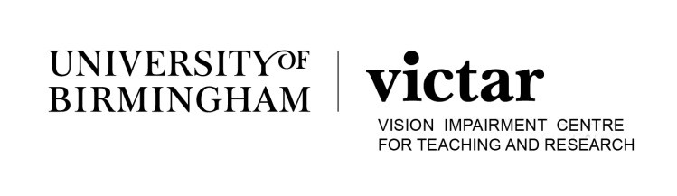 the logo of the University of Birmingham and VICTAR