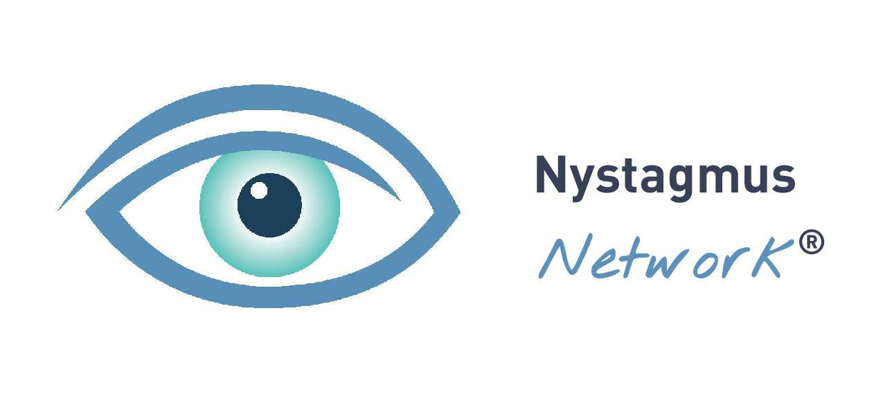 Nystagmus Network eye logo with Registered Trade Mark symbol