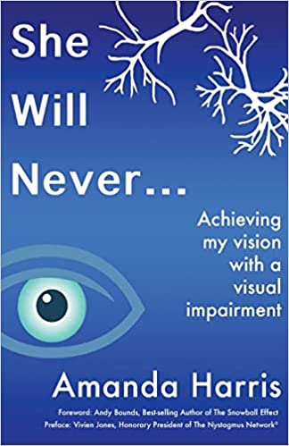 The front cover of She will never by Amanda Harris.