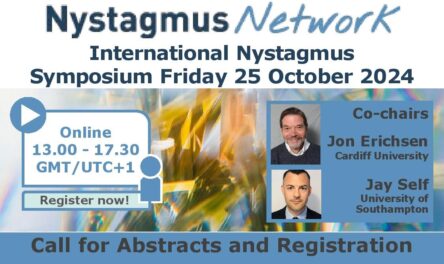 A postcard for the International Nystagmus Symposium 2024 on Friday 25 October.