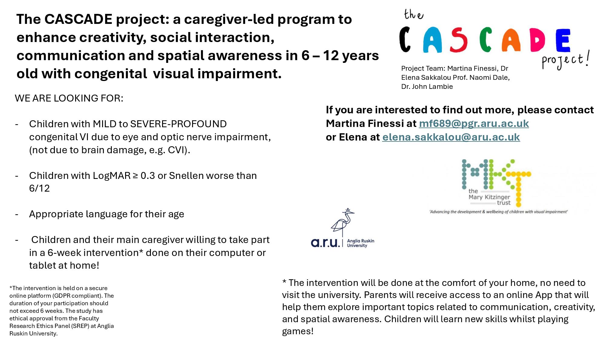 A poster with all the details of this research participation opportunity.